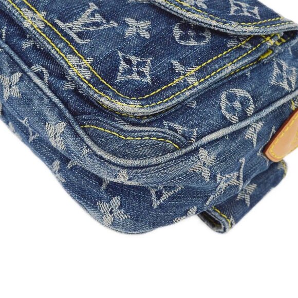 Louis Vuitton Blue Monogram Denim Bum Bag Waist Pouch M95347 SR2047 163482 - Picture 4 of 10